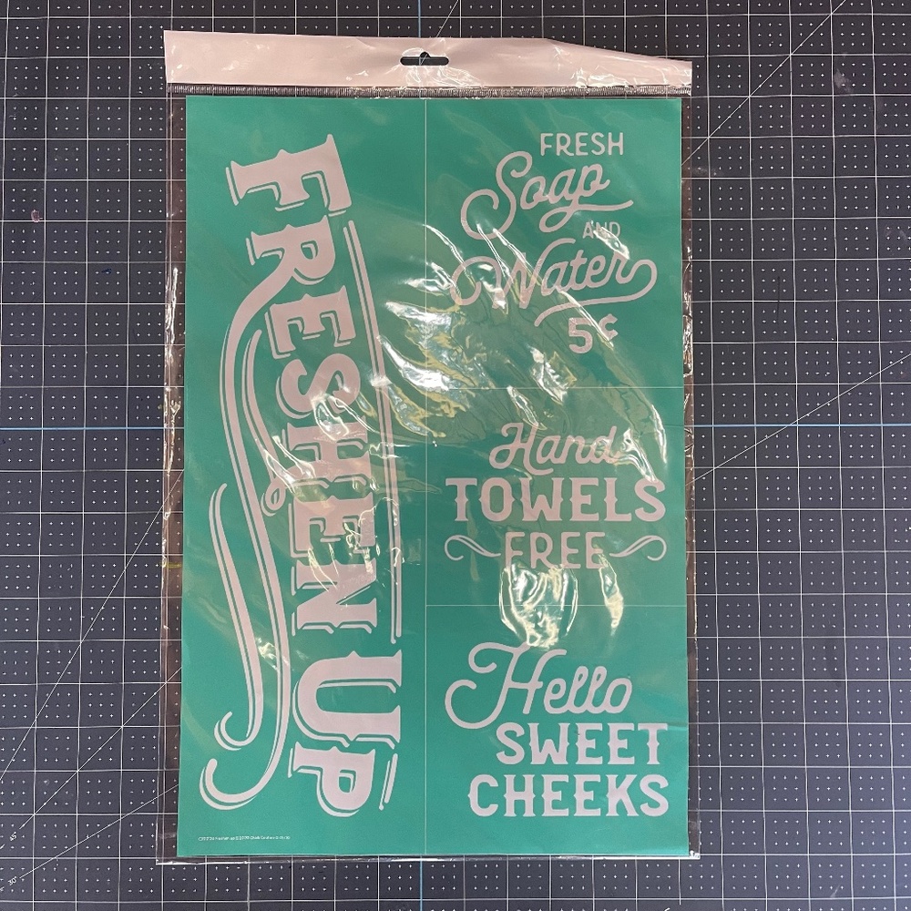 NEW Chalk Couture C Size Transfer - Freshen Up - C202124